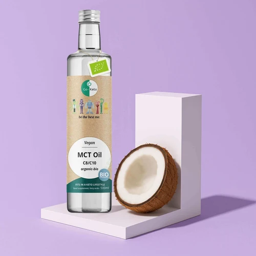 Aceite MCT Ecológico C8/C10 Premium Go-Keto 500 ml